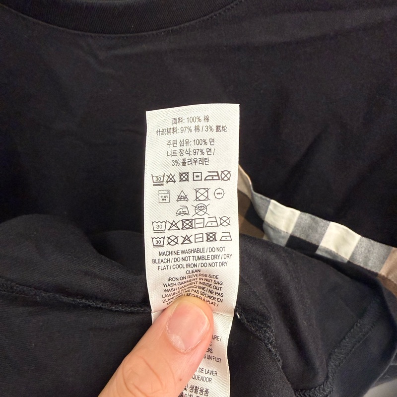 二手黑色Burberry短袖T恤-4
