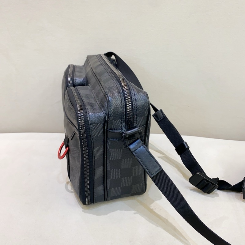 Lv路易威登 棋盤格郵差包相機包單肩包-3