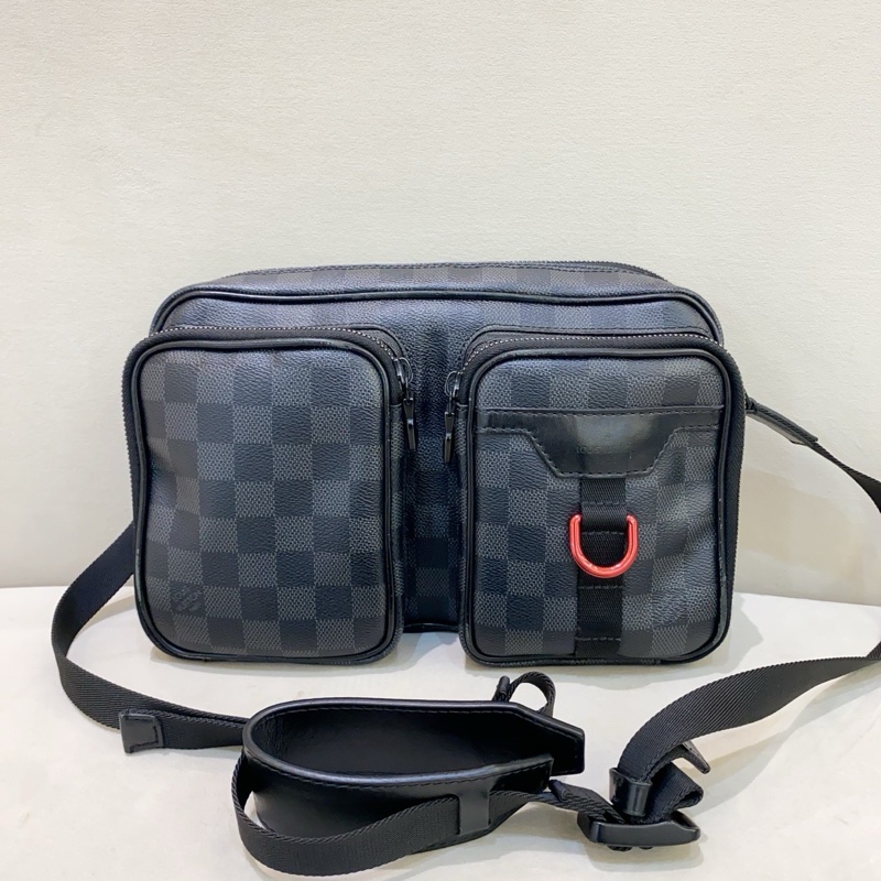 Lv路易威登 棋盤格郵差包相機包單肩包-6