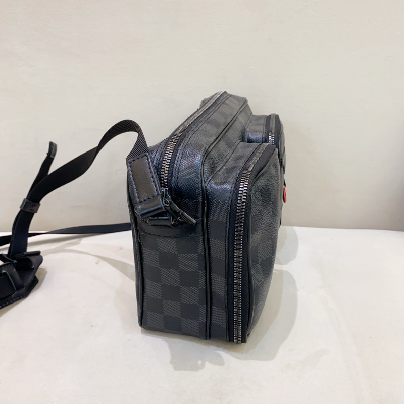Lv路易威登 棋盤格郵差包相機包單肩包-11