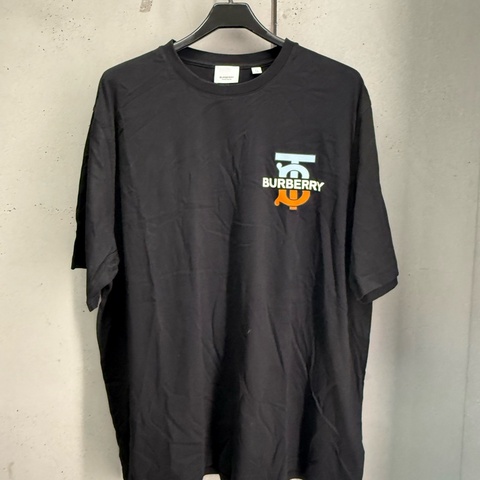 二手黑色 TB logo Burberry短袖T恤