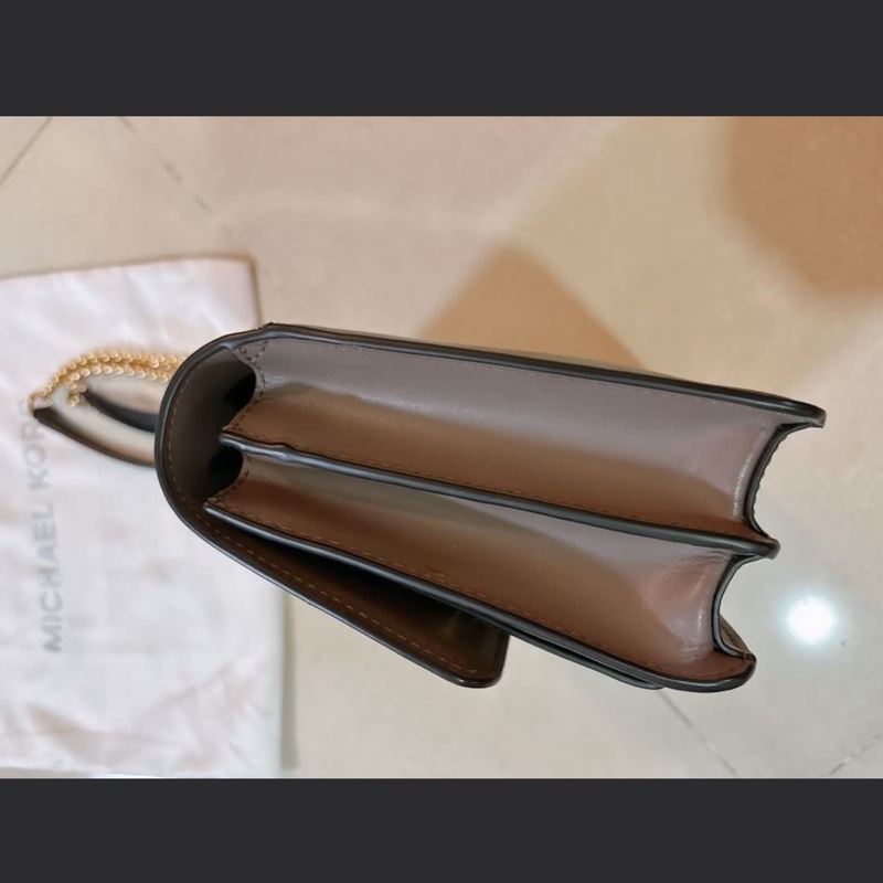 Michael Kors Jade 拚色皮革鏈條 肩背兩用包-7