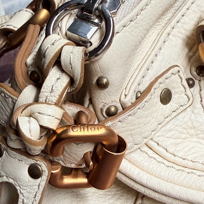 Chloé Paddington（鎖頭包）米色(小號)-7