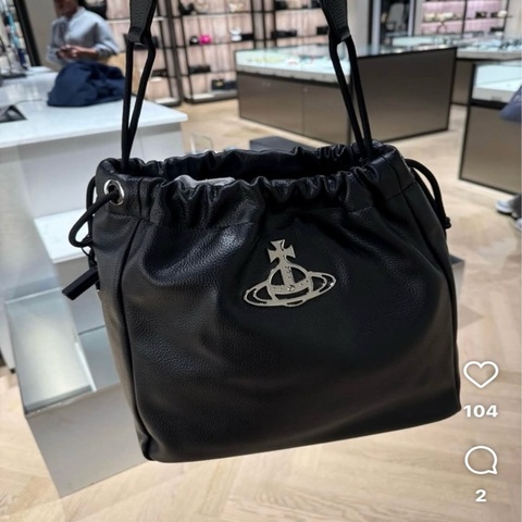 Vivienne Westwood Hilary 全新西太后抽繩水桶包肩背斜背包