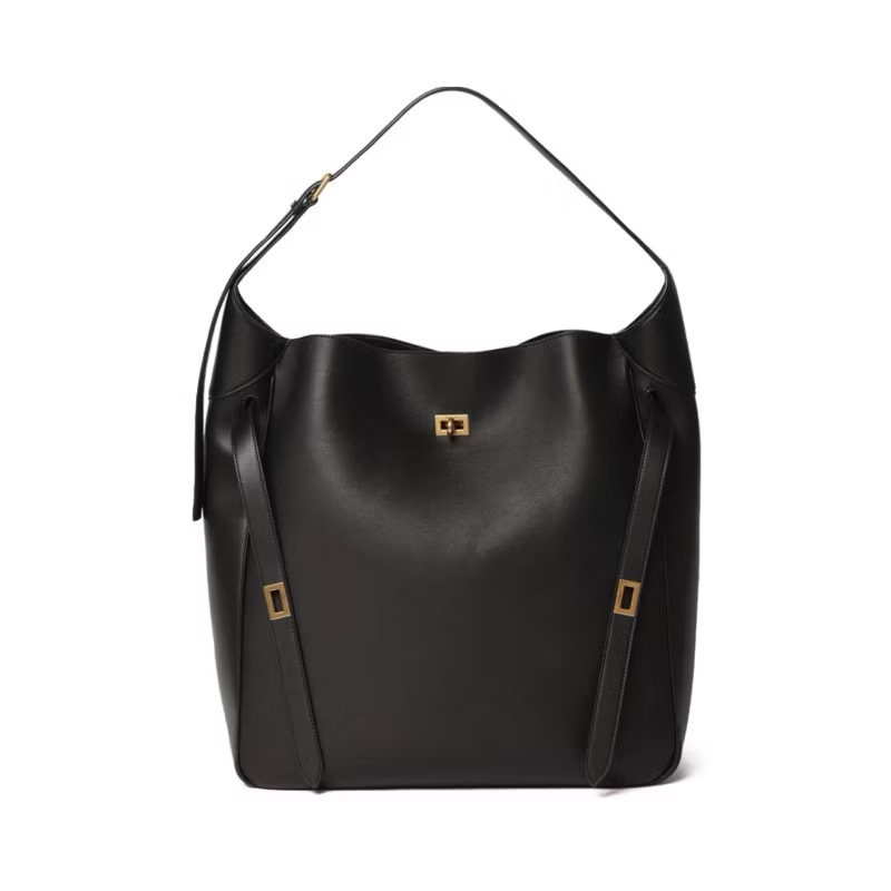 Balenciaga Large Bel Air 黑金皮革（Hobo包 ）巴黎世家-0