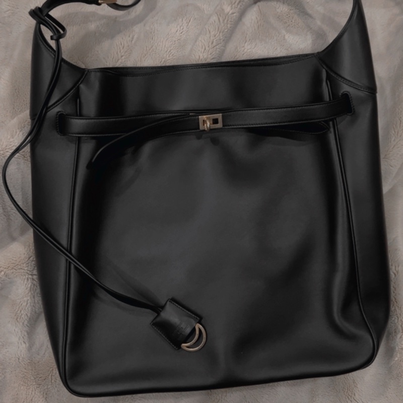 Balenciaga Large Bel Air 黑金皮革（Hobo包 ）巴黎世家-2