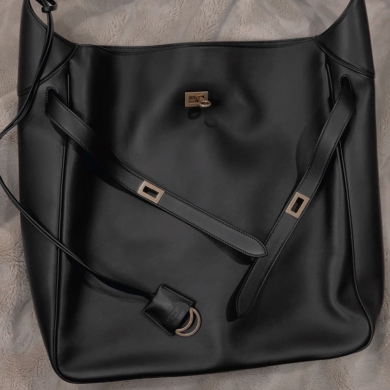 Balenciaga Large Bel Air 黑金皮革（Hobo包 ）巴黎世家-3