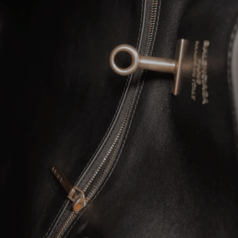 Balenciaga Large Bel Air 黑金皮革（Hobo包 ）巴黎世家-10