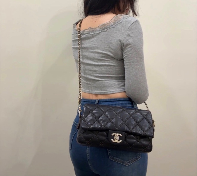 特價48h🧡Chanel 香奈兒 口蓋 CF 側背 老香 黑 包包-3