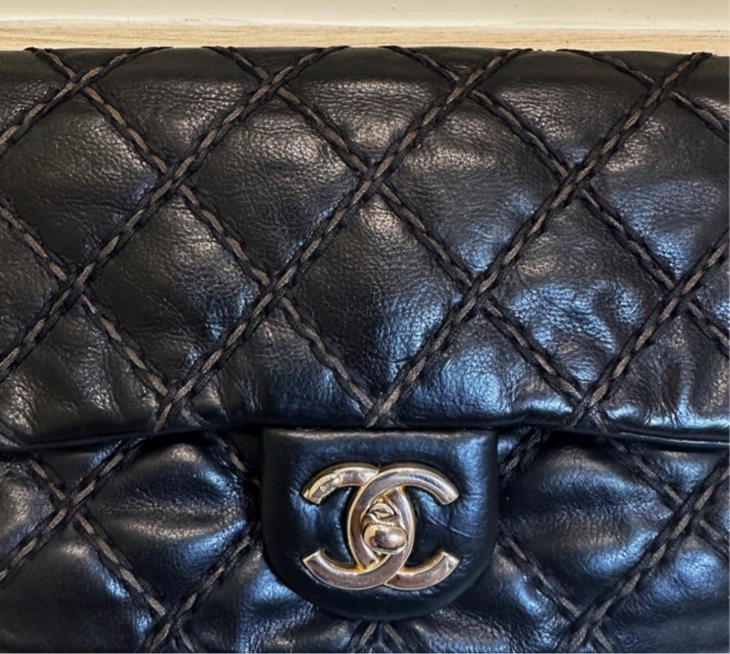 特價48h🧡Chanel 香奈兒 口蓋 CF 側背 老香 黑 包包-6