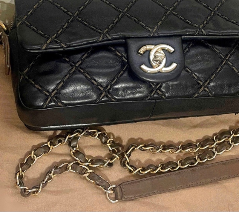 特價48h🧡Chanel 香奈兒 口蓋 CF 側背 老香 黑 包包-9