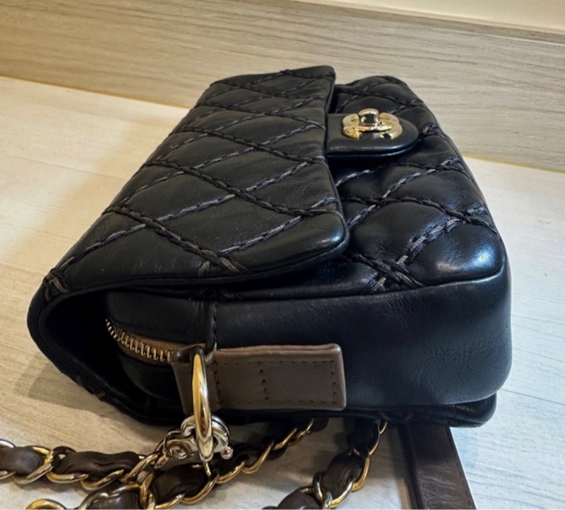 特價48h🧡Chanel 香奈兒 口蓋 CF 側背 老香 黑 包包-10