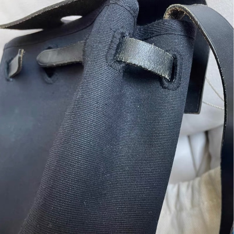 【92新 ✨ 全網最低價!】 中古 HERMES 愛馬仕 Herbag Mini 黑色(下單前先詢問庫存❗️❗️)-10