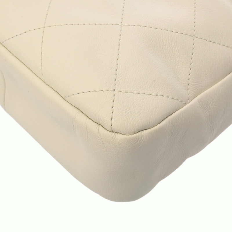 香奈兒 (CHANEL) Matelassé 抽繩包，白色，AS2985，女士皮革單肩包，A級，二手，Ginzo-6