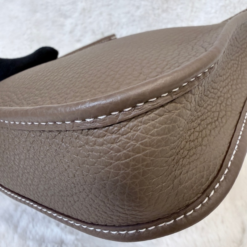 Hermes✨ mini Evelyne 16 大象灰銀釦小包 U刻-15