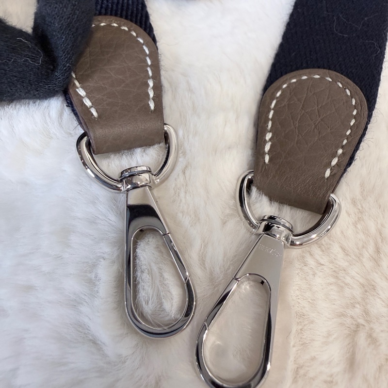 Hermes✨ mini Evelyne 16 大象灰銀釦小包 U刻-21