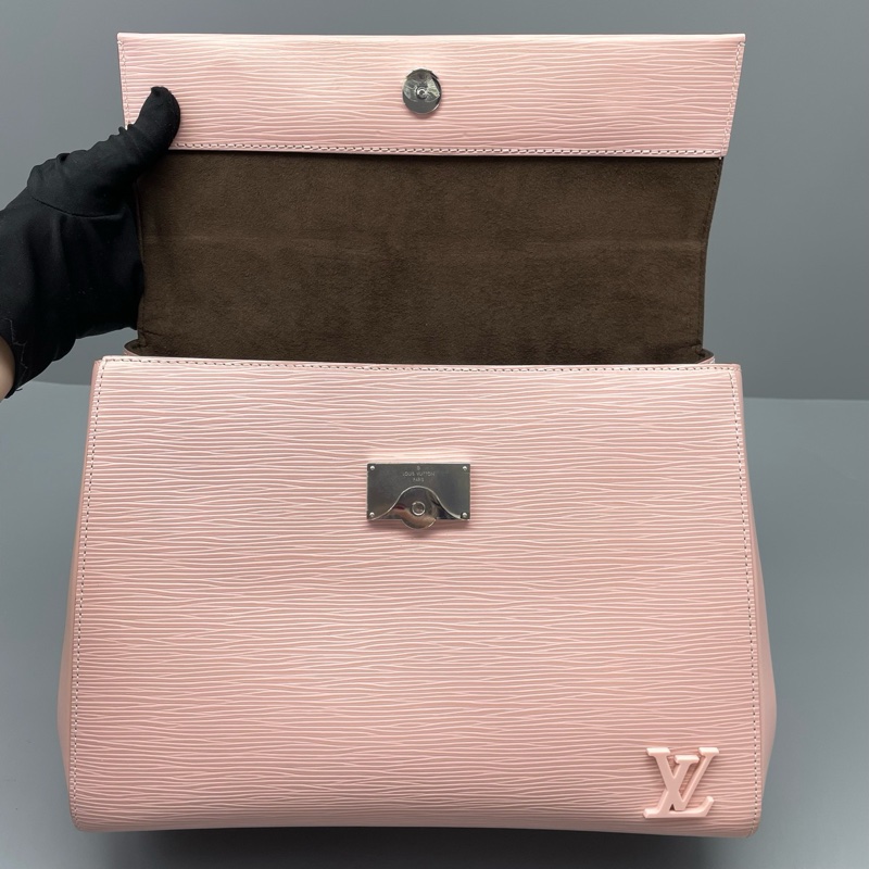 LV路易威登 克魯尼中號粉色水波紋18年芯片/30*23*11cm/-5