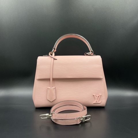 Louis Vuitton 路易威登粉色水波纹克鲁尼ClunyBB牛皮翻盖单肩斜挎包 25*19