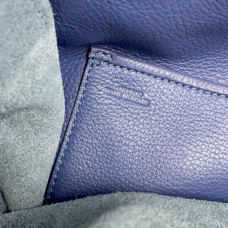 LOEWE羅意威藍色手提公文包 缺肩帶 41*28*10cm無附件-7