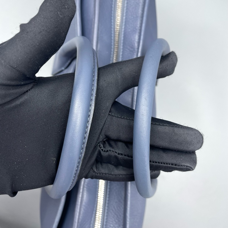 LOEWE羅意威藍色手提公文包 缺肩帶 41*28*10cm無附件-8