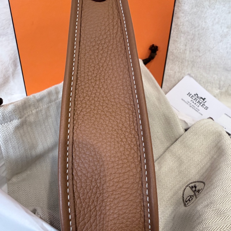 HERMES✨ mini Evelyne 16 金棕金釦小包 W刻 2025購證-10
