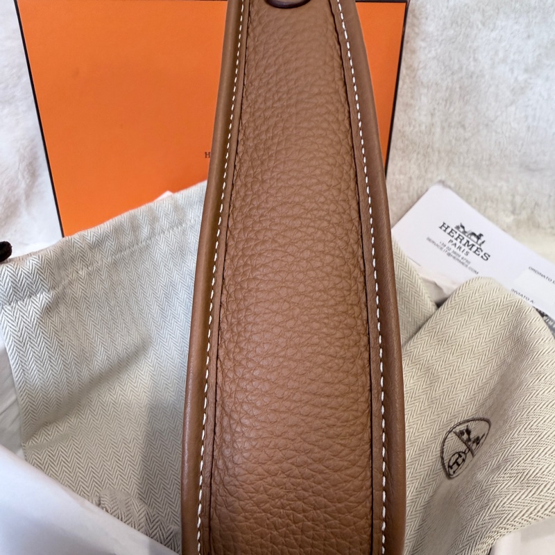 HERMES✨ mini Evelyne 16 金棕金釦小包 W刻 2025購證-13