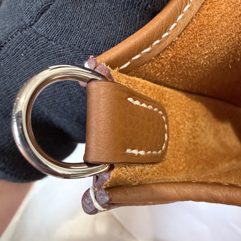 HERMES✨ mini Evelyne 16 金棕金釦小包 W刻 2025購證-31