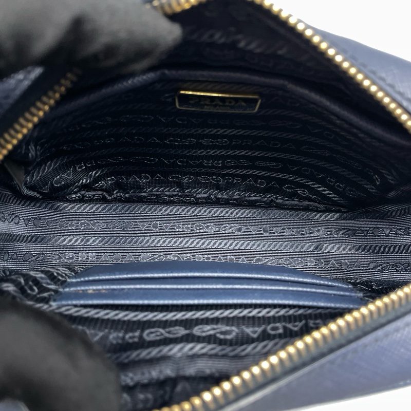 prada普拉達相機小方包藍色17*11*6cm/男女適用 無附件-7