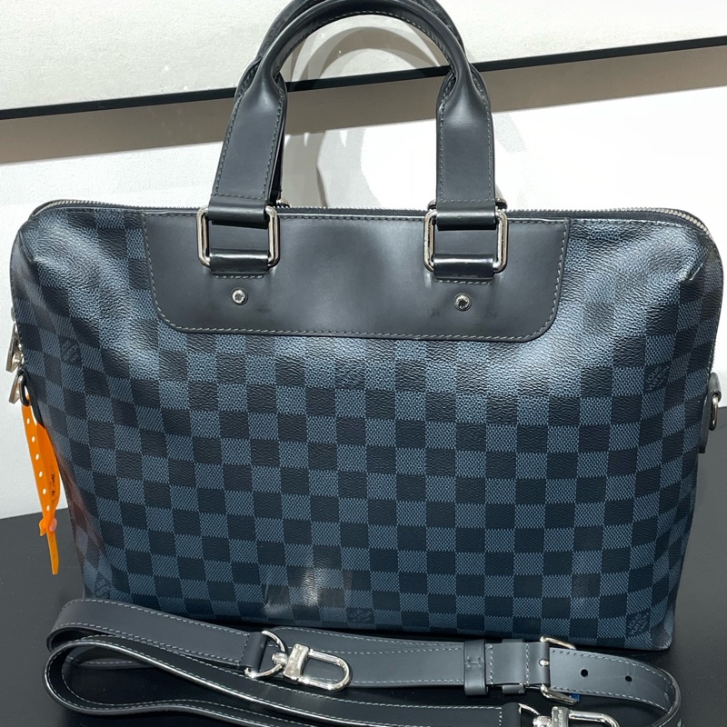98新LV路易威登男士棋盤格公文包手提包-0