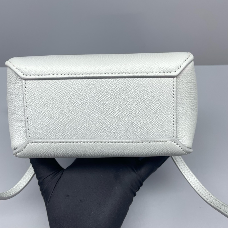 celine賽琳鯰魚包超mini藍灰色/15*14*8cm/附件:肩帶-3