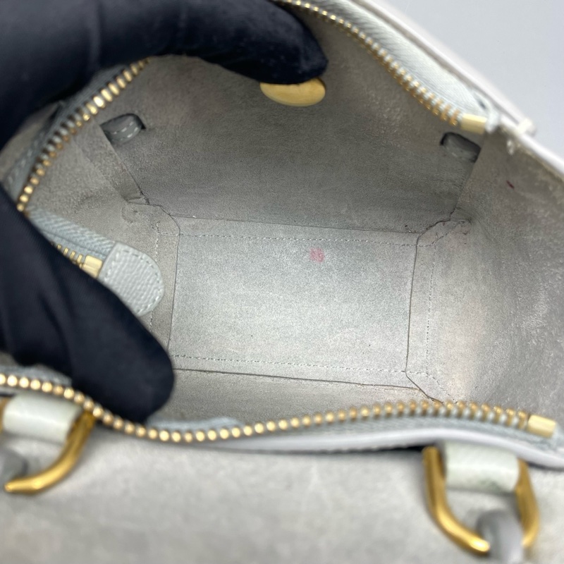 celine賽琳鯰魚包超mini藍灰色/15*14*8cm/附件:肩帶-10