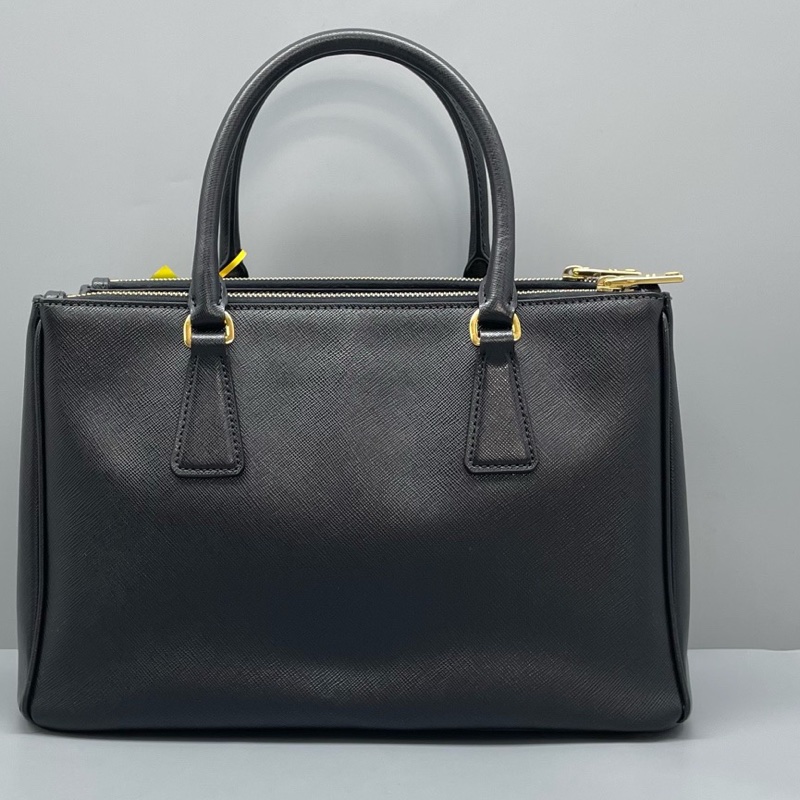 98新 prada普拉達殺手包中號黑金/31*20*14cm/附件:肩帶-1