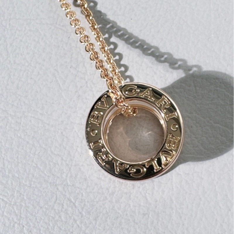 Bvlgari寶格麗 白陶瓷彈簧18k玫瑰金項鍊 三檔️調節扣 經典百搭 男女同款-6