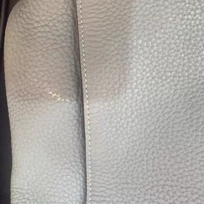 (閒置放置品)Hermes 愛馬仕marwari牛皮單肩包-9