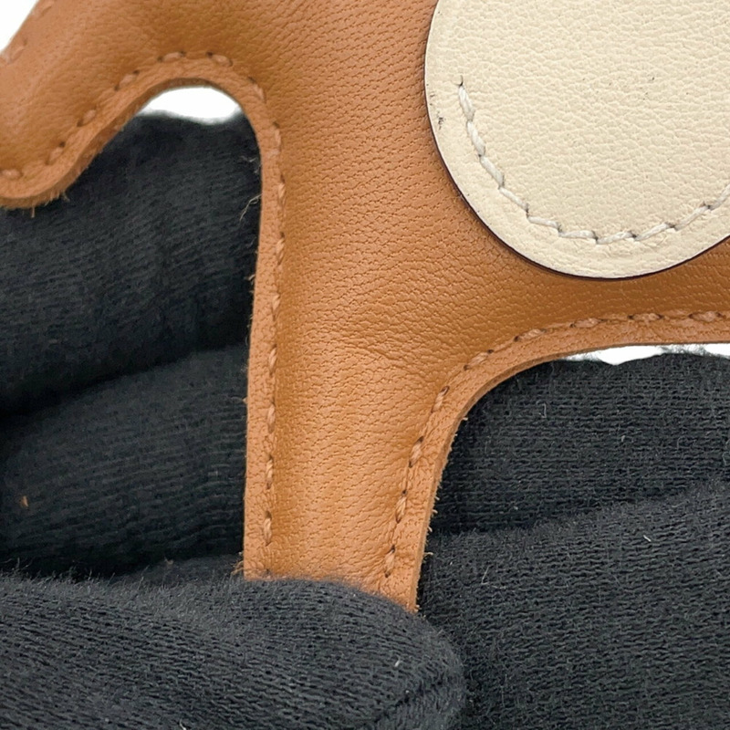 愛馬仕 Rodeo PM Pegasus Chai Nata 黑色羊皮 B 印記配件包飾 HERMES-10