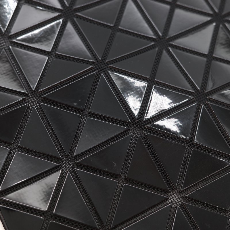 Issey Miyake 三宅一生 Bao Bao 10x10黑色亮面聚酯纖維 大型手提包-10