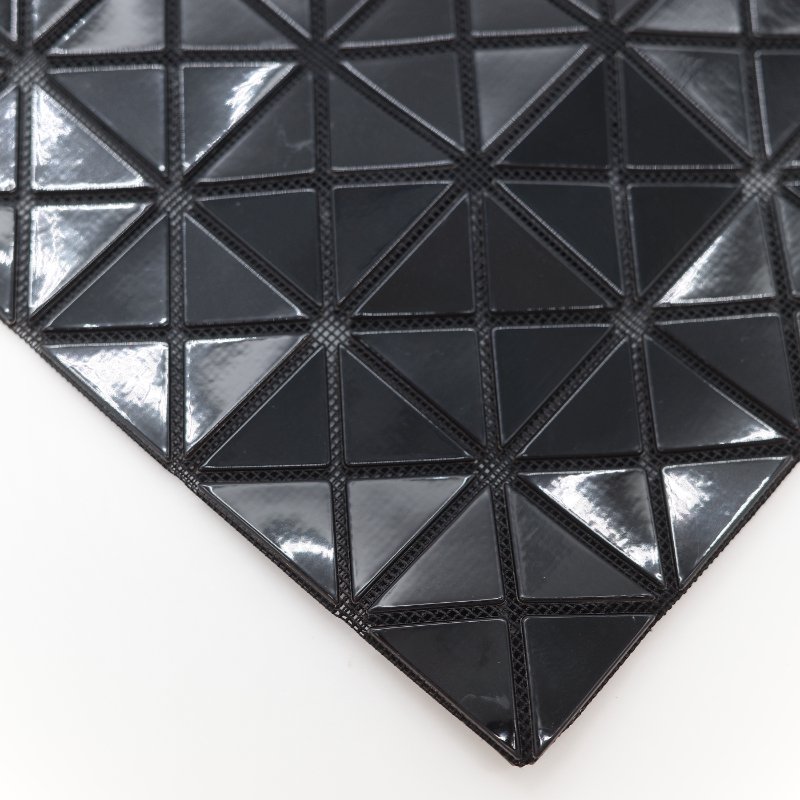 Issey Miyake 三宅一生 Bao Bao 10x10黑色亮面聚酯纖維 大型手提包-11