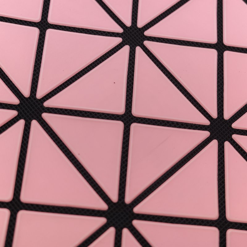 Issey Miyake 三宅一生 Bao Bao 粉色 聚酯纖維 6x6 方格手提包-9