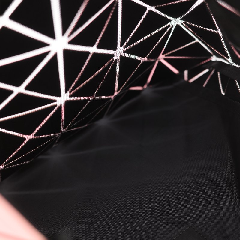 Issey Miyake 三宅一生 Bao Bao 粉色 聚酯纖維 6x6 方格手提包-19