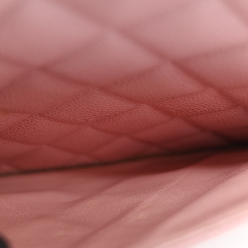 Chanel 香奈兒 希爾頓 櫻花粉 粒面牛皮 金幣包 單肩包 拉鍊 托特包 單肩包-41