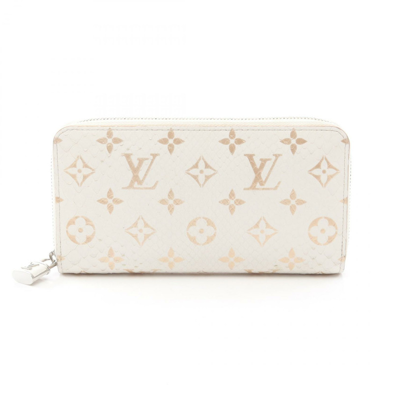 路易威登 Zippy Around 長版皮夾 N97773 Monogram Exotic White Latte 二手-0
