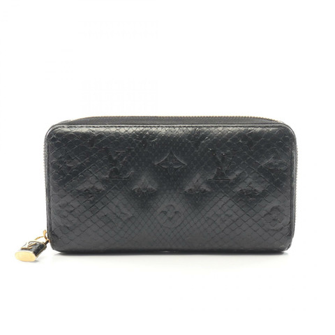 路易威登 Zippy 黑色長皮夾 N80686 Monogram Python 黑色二手
