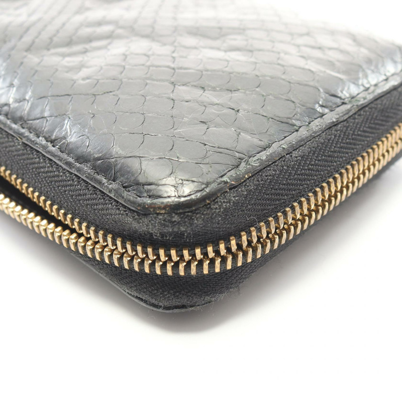 路易威登 Zippy 黑色長皮夾 N80686 Monogram Python 黑色二手-5