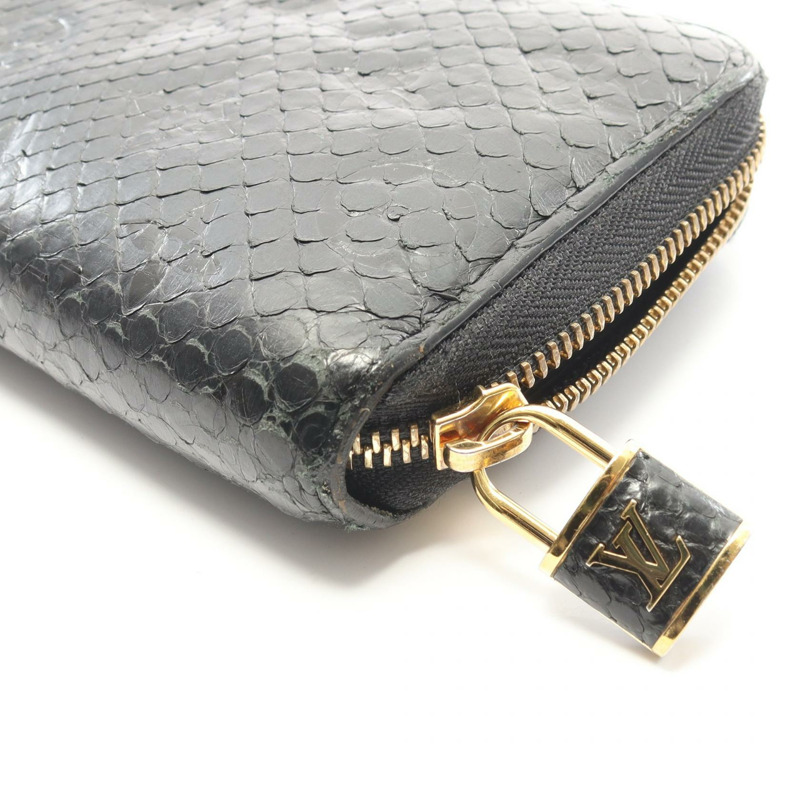 路易威登 Zippy 黑色長皮夾 N80686 Monogram Python 黑色二手-6