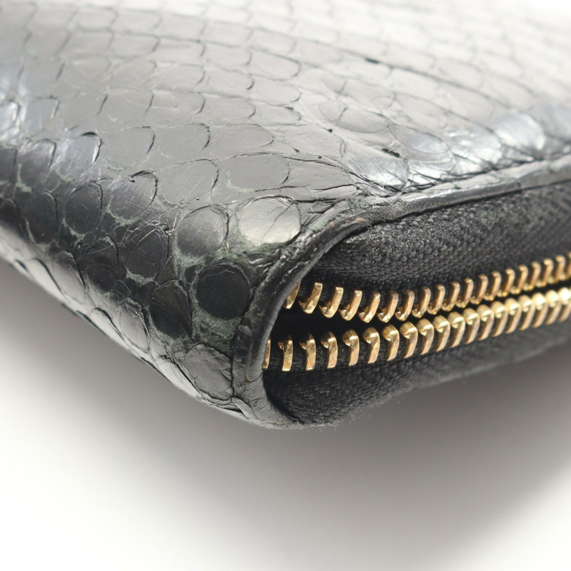 路易威登 Zippy 黑色長皮夾 N80686 Monogram Python 黑色二手-7