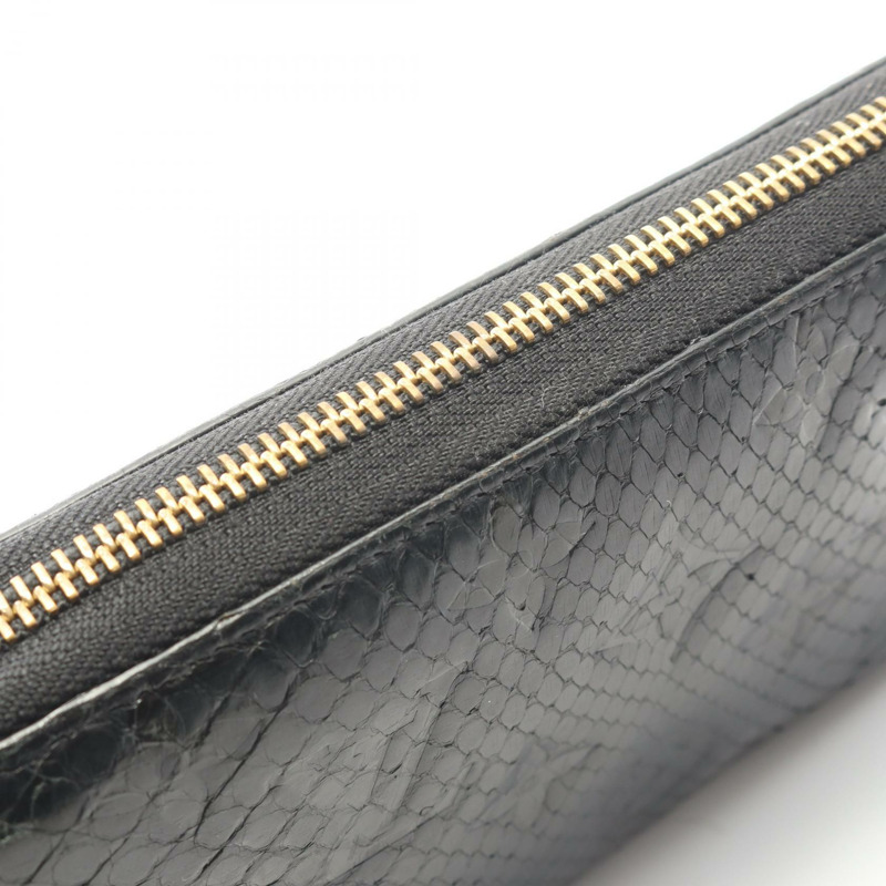 路易威登 Zippy 黑色長皮夾 N80686 Monogram Python 黑色二手-8