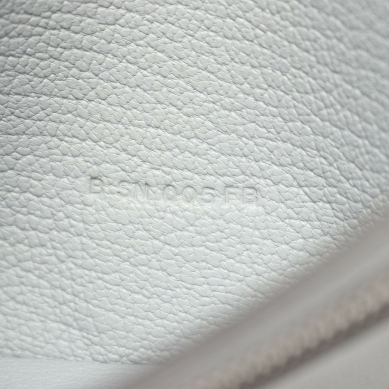 愛馬仕 Bearn Soufflet 雙折皮夾 047206CK 鴕鳥皮 藍色冰川色 SHW-5