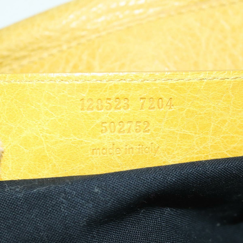 【日本直送】BALENCIAGA Zizy 手提包,皮革材質,兩用,黃色,貨號 128523,正品 am11049V-10