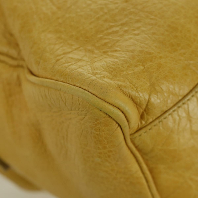 【日本直送】BALENCIAGA Zizy 手提包,皮革材質,兩用,黃色,貨號 128523,正品 am11049V-16