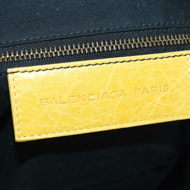 【日本直送】BALENCIAGA Zizy 手提包,皮革材質,兩用,黃色,貨號 128523,正品 am11049V-22